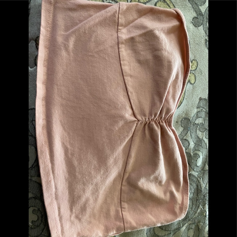 Bandeau top with gathering in mid section